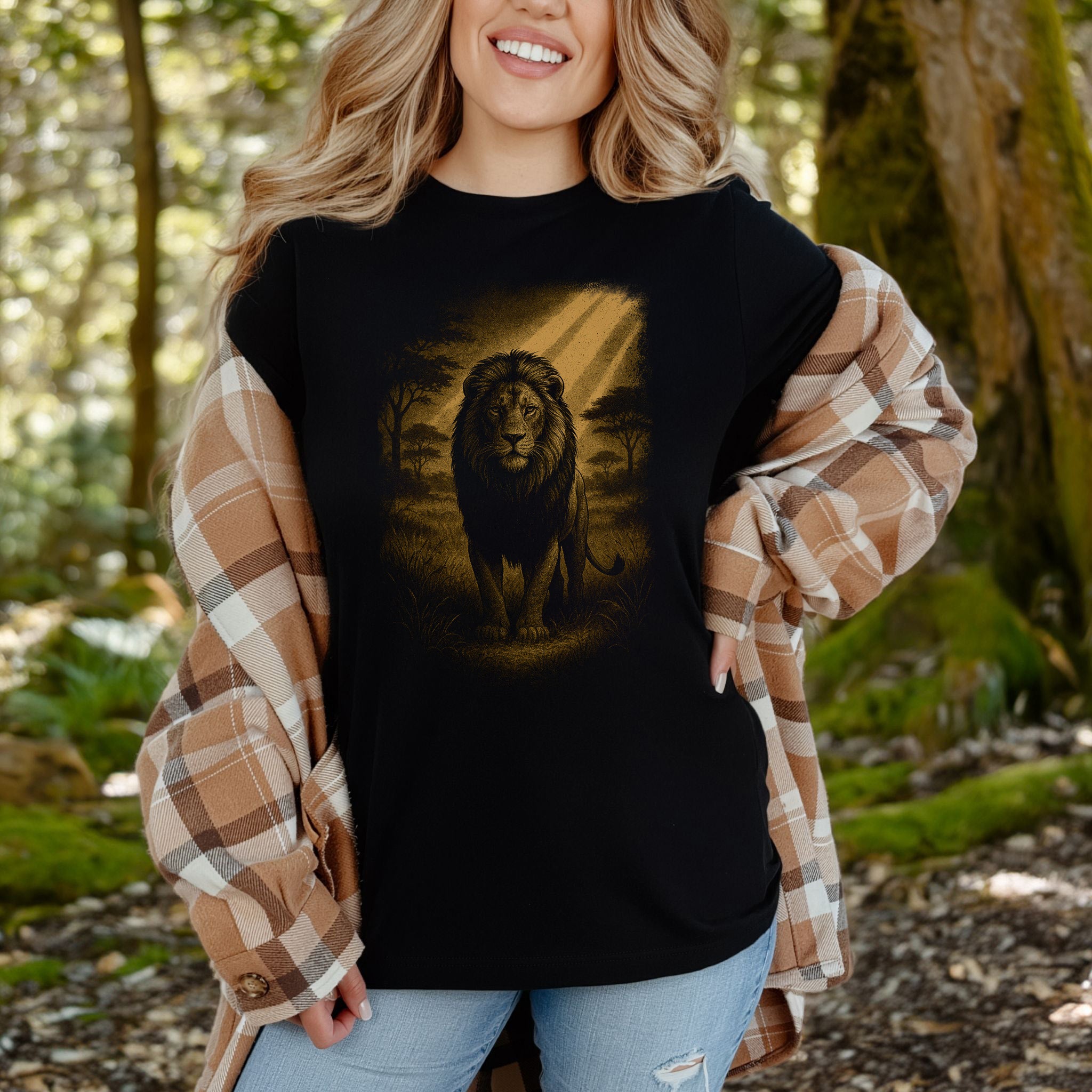 Lion Spirit Animal T-Shirt – Golden Savannah King Vibes