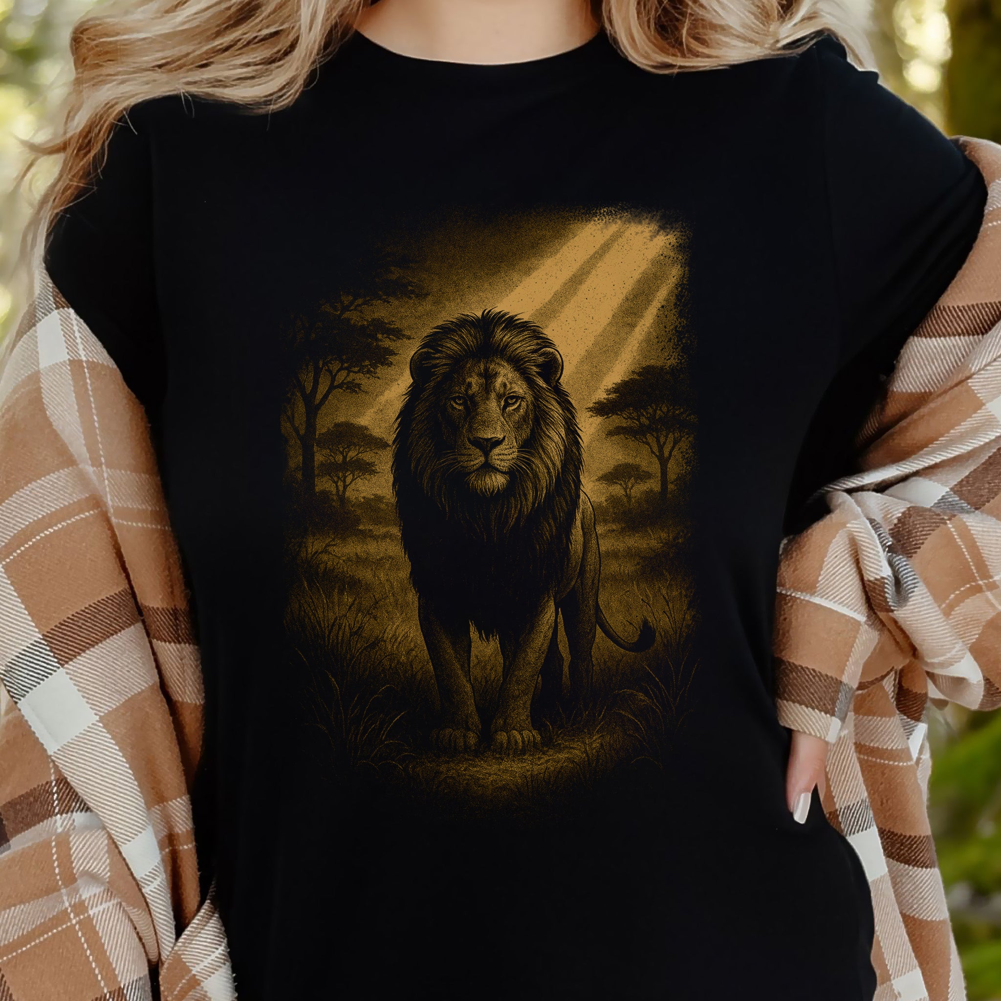 Lion Spirit Animal T-Shirt – Golden Savannah King Vibes