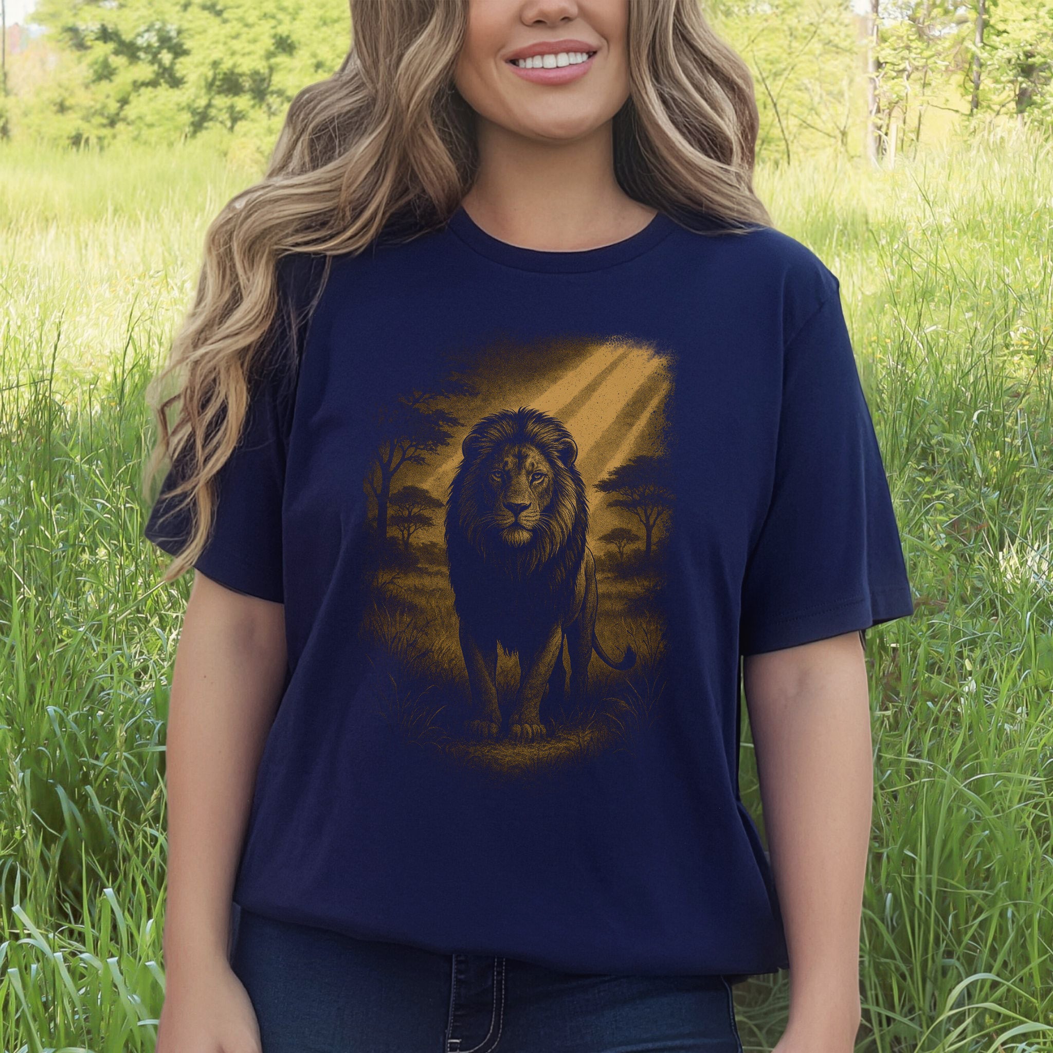 Lion Spirit Animal T-Shirt – Golden Savannah King Vibes