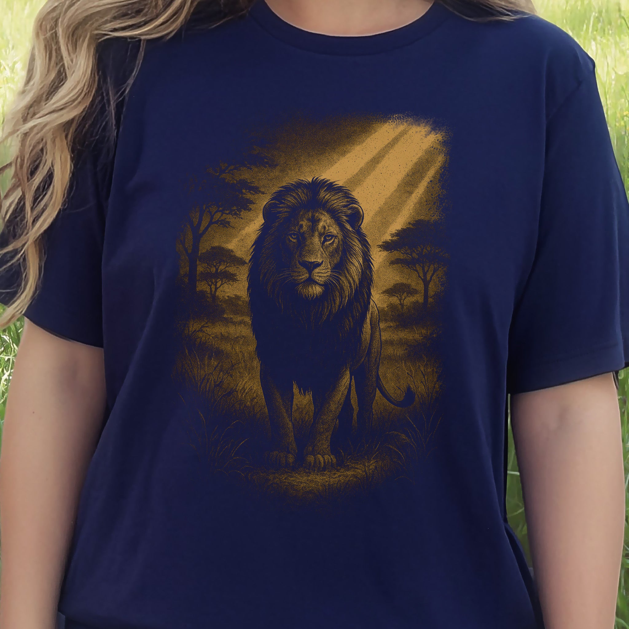Lion Spirit Animal T-Shirt – Golden Savannah King Vibes