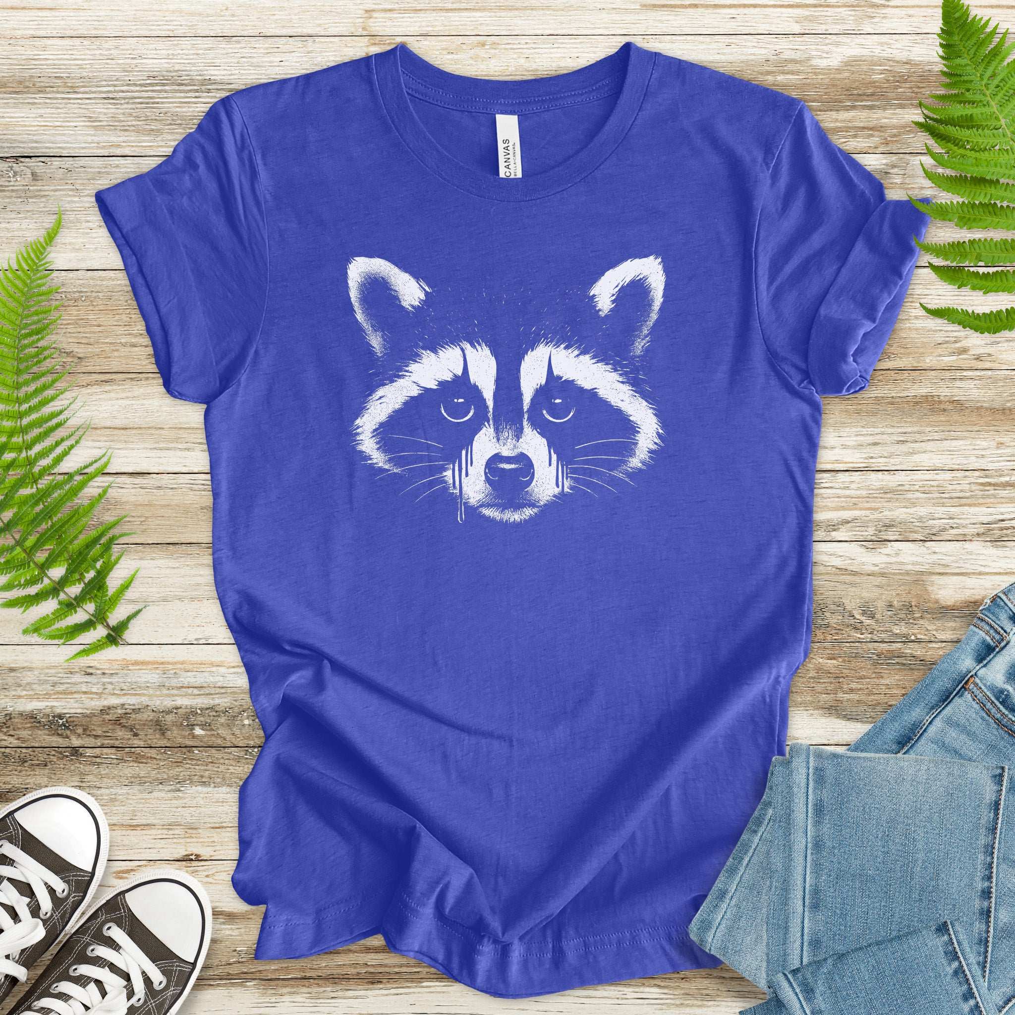 Gothcoon Raccoon T-Shirt – Vintage Grunge Forest Spirit Tee