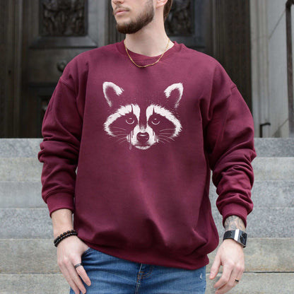 Gothcoon Raccoon Sweatshirt – Vintage Grunge Forest Spirit Vibes