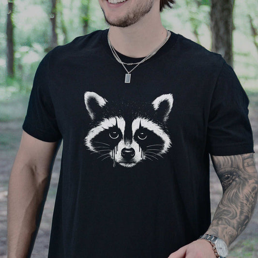 Gothcoon Raccoon T-Shirt – Vintage Grunge Forest Spirit Tee