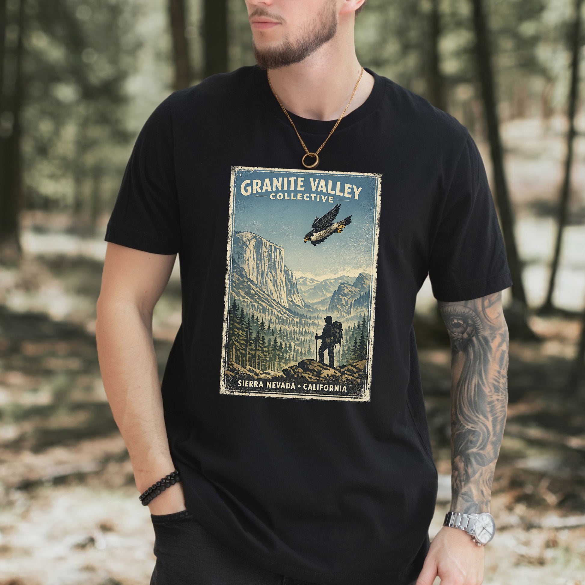 Sierra Nevada Hiker Shirt – Granite Valley California T-Shirt