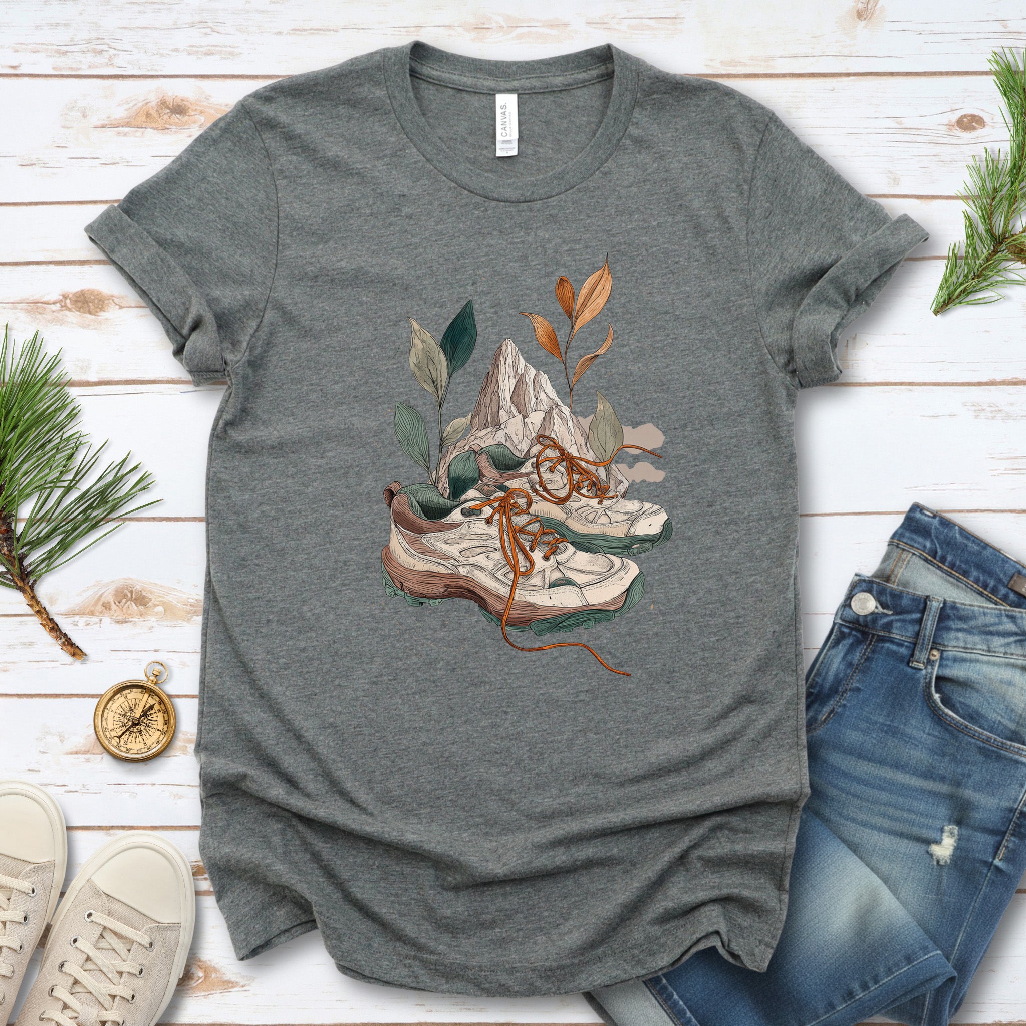 Grounded Miles T-Shirt – Botanical Hiking Boots & Mountain Wanderer Tee