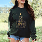 Vintage Raccoon Halloween Sweatshirt – Moonlit Pumpkin & Treats