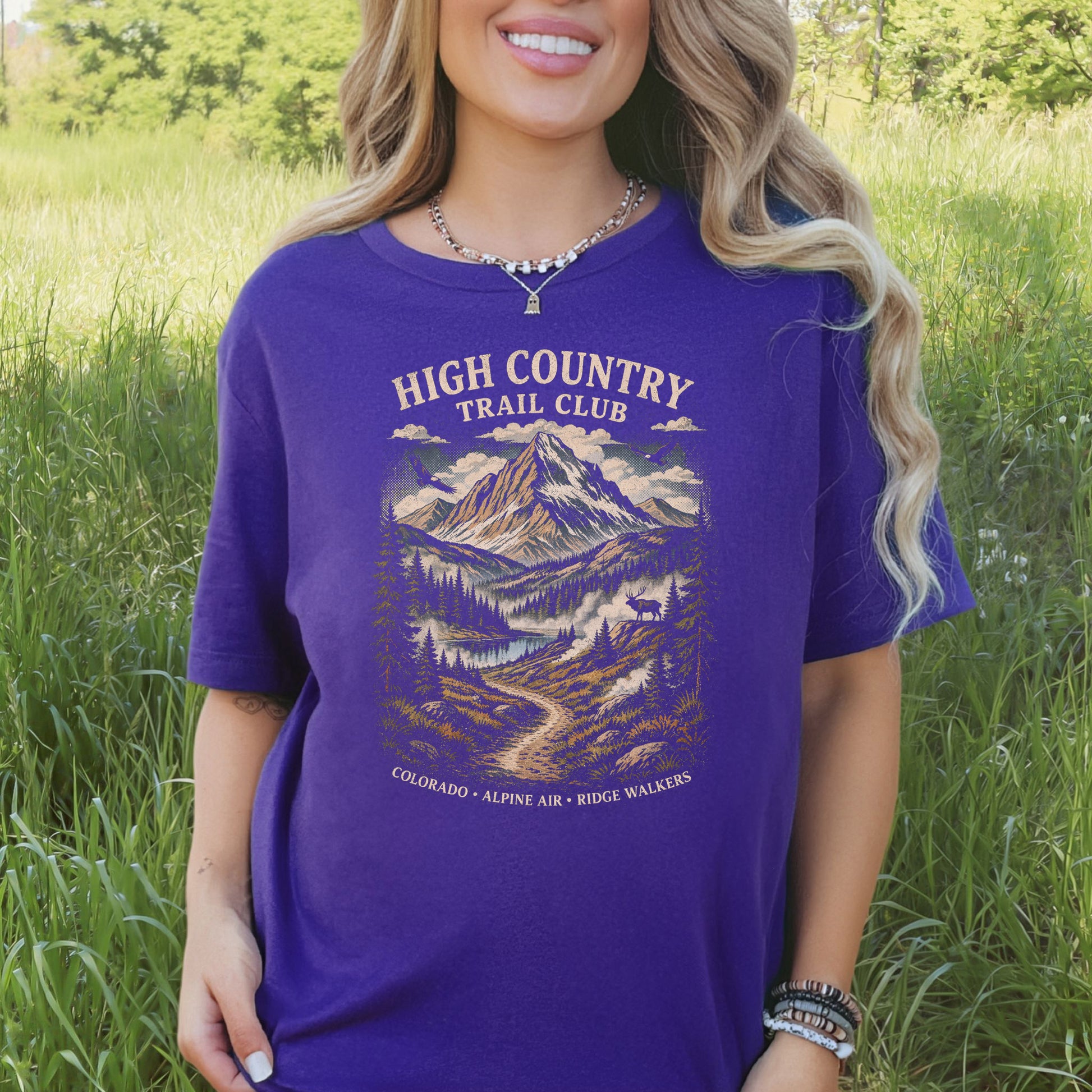 Colorado High Country Trail Club Shirt – Retro Mountain T-Shirt