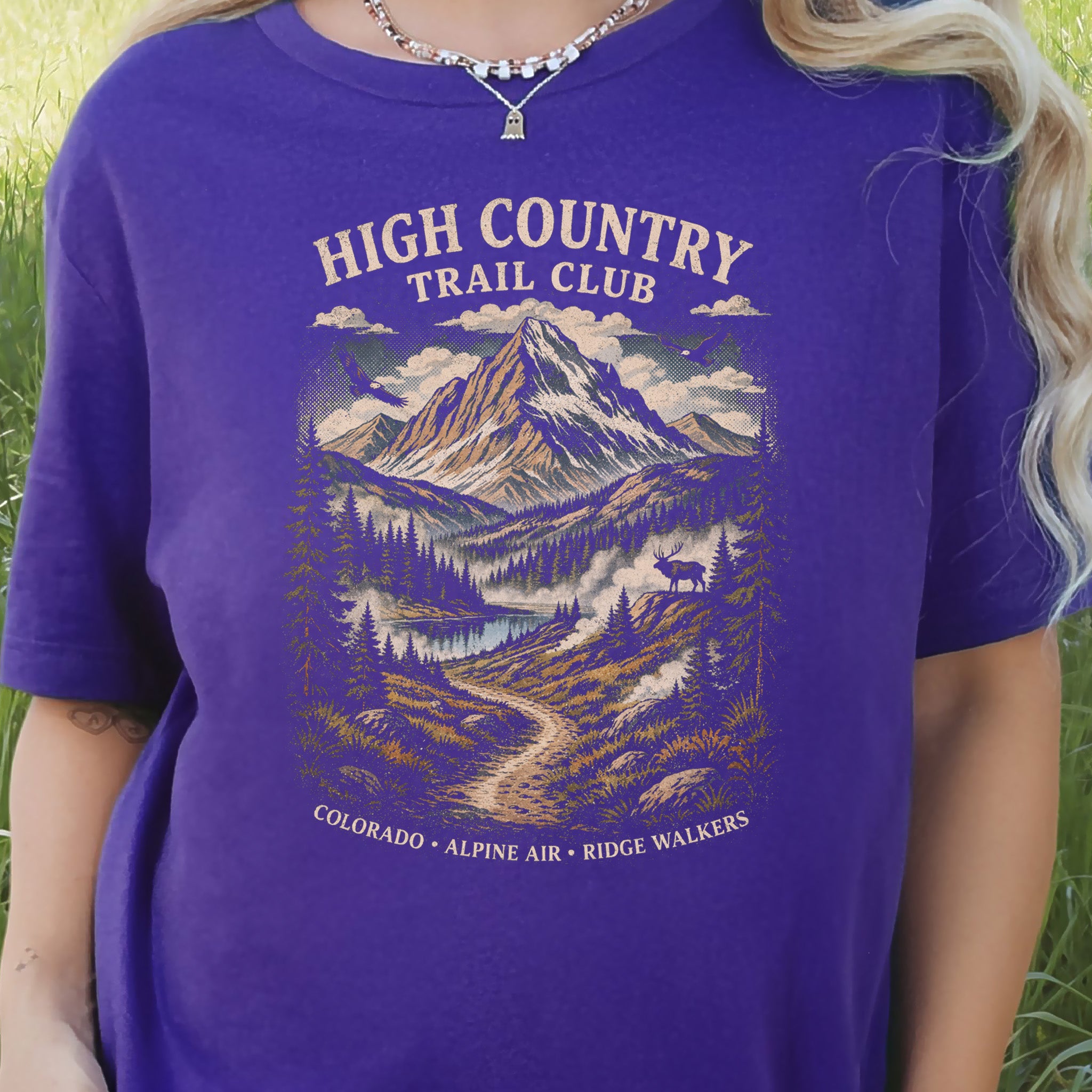 Colorado High Country Trail Club Shirt – Retro Mountain T-Shirt