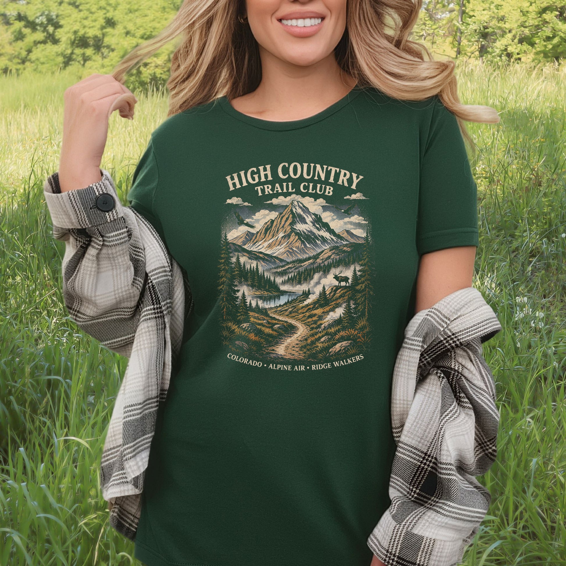Colorado High Country Trail Club Shirt – Retro Mountain T-Shirt