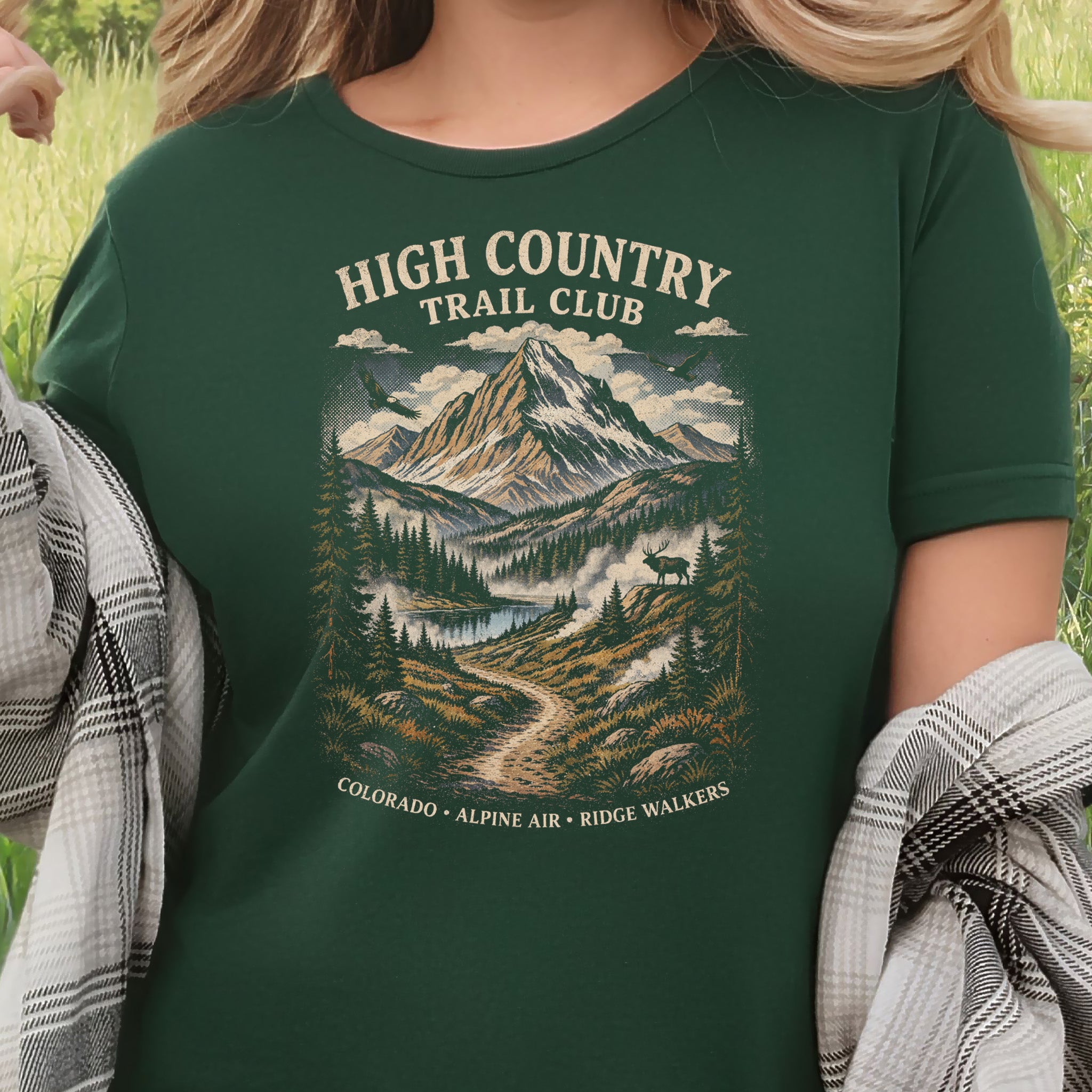 Colorado High Country Trail Club Shirt – Retro Mountain T-Shirt