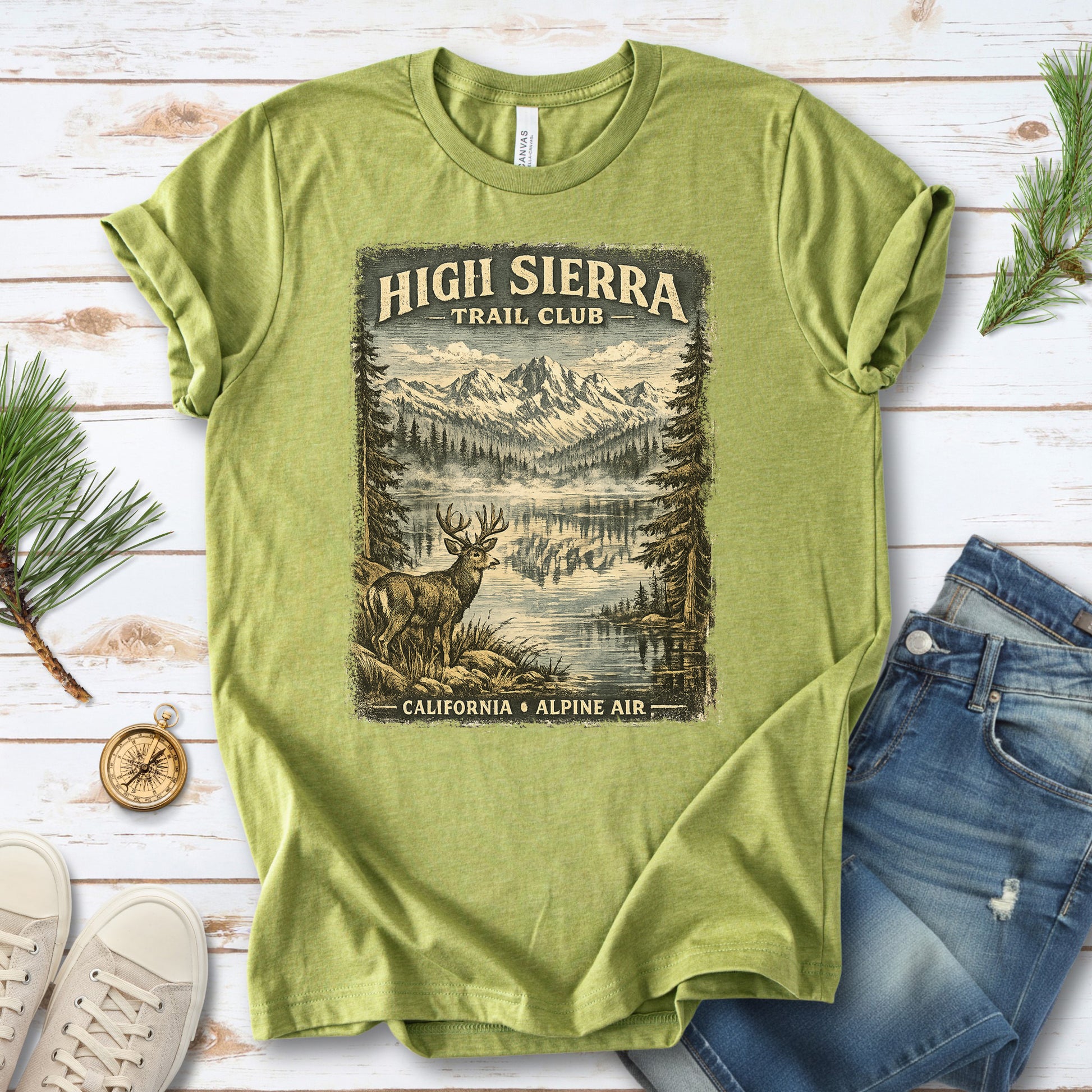 High Sierra Trail Club Shirt – California Alpine Air T-Shirt