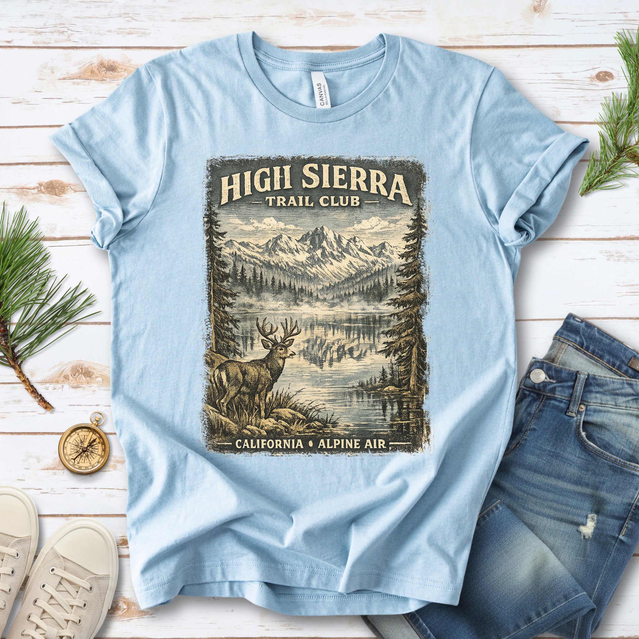 High Sierra Trail Club Shirt – California Alpine Air T-Shirt