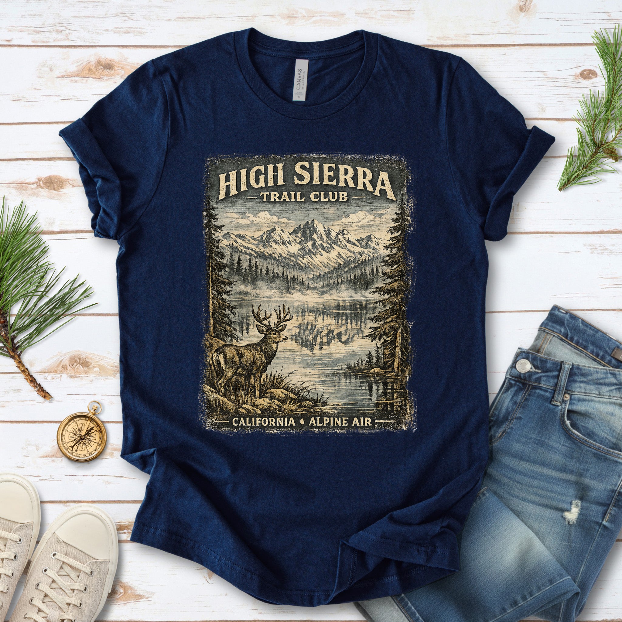 High Sierra Trail Club Shirt – California Alpine Air T-Shirt