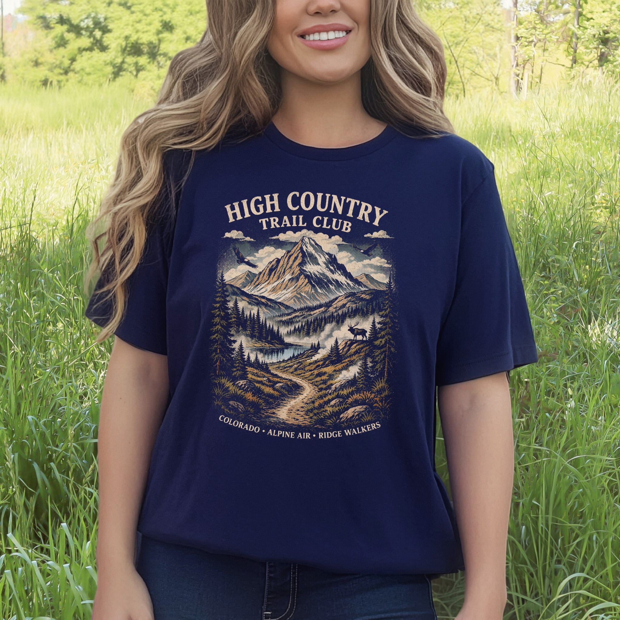 Colorado High Country Trail Club Shirt – Retro Mountain T-Shirt