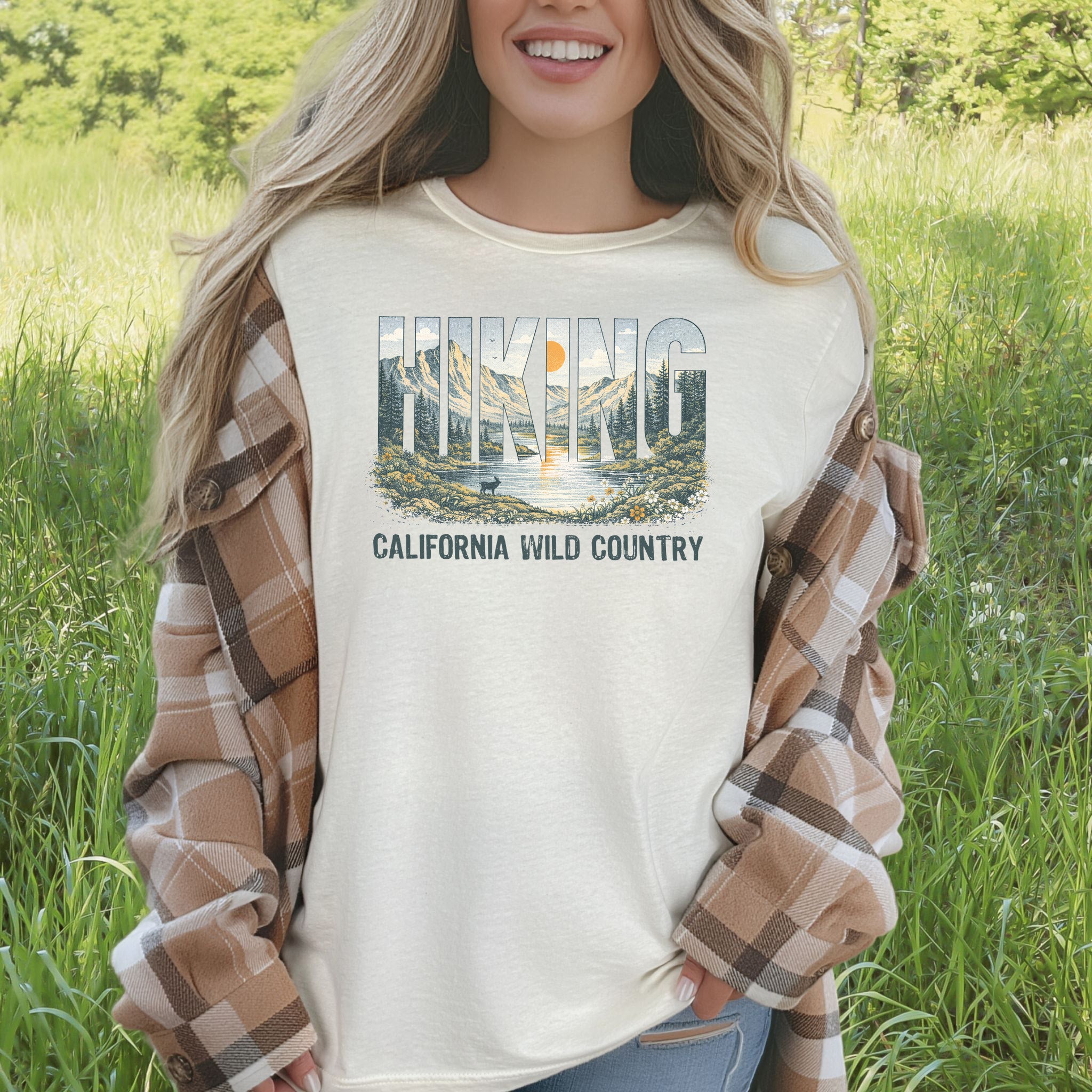 California Hiking Wild Country Shirt – Vintage Mountain T-Shirt