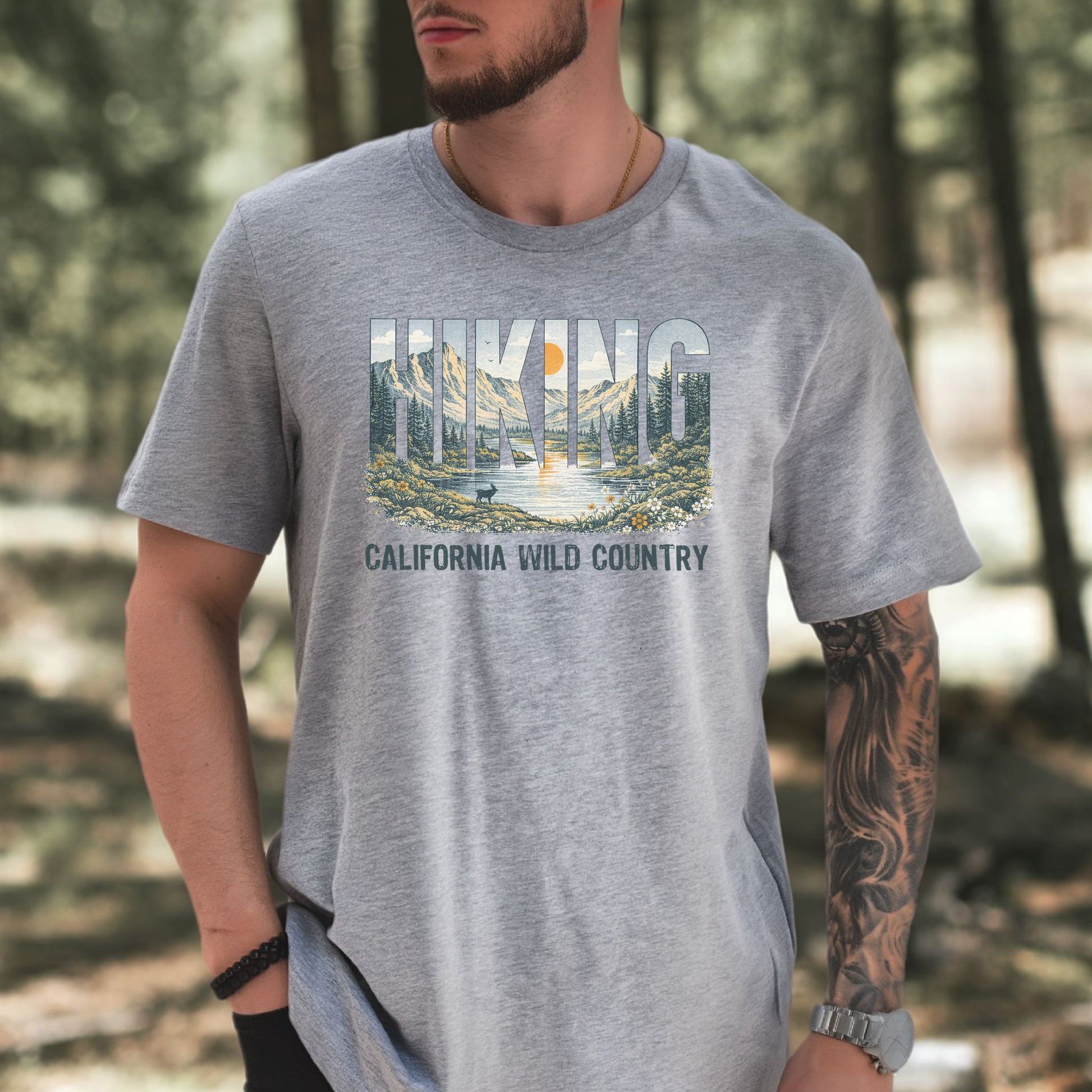 California Hiking Wild Country Shirt – Vintage Mountain T-Shirt