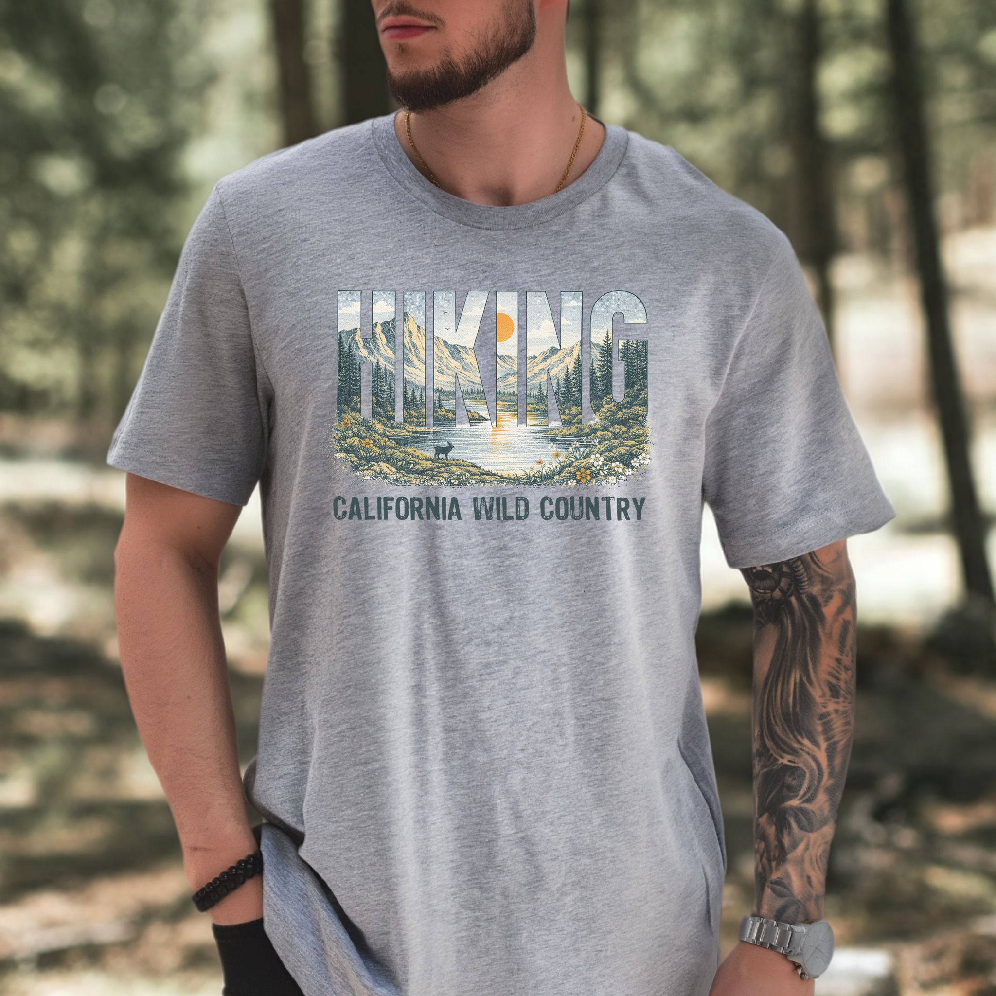 California Hiking Wild Country Shirt – Vintage Mountain T-Shirt