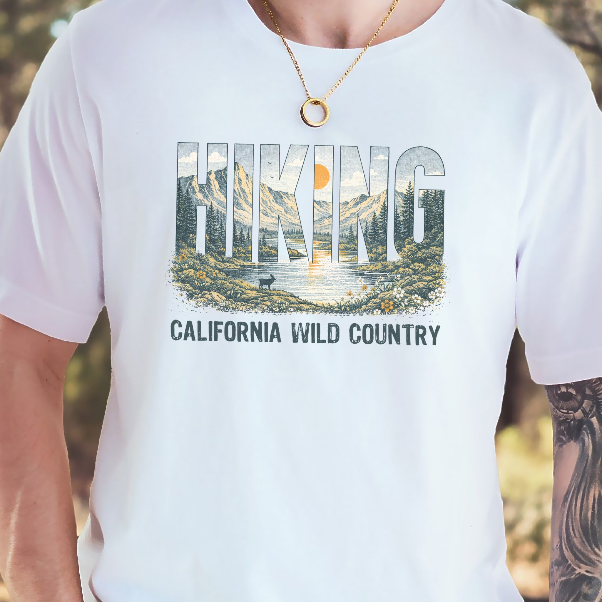 California Hiking Wild Country Shirt – Vintage Mountain T-Shirt