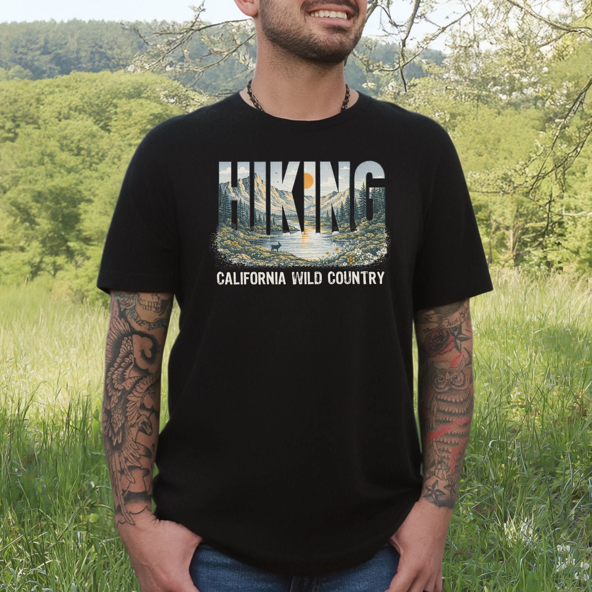 California Hiking Wild Country Shirt – Vintage Mountain T-Shirt