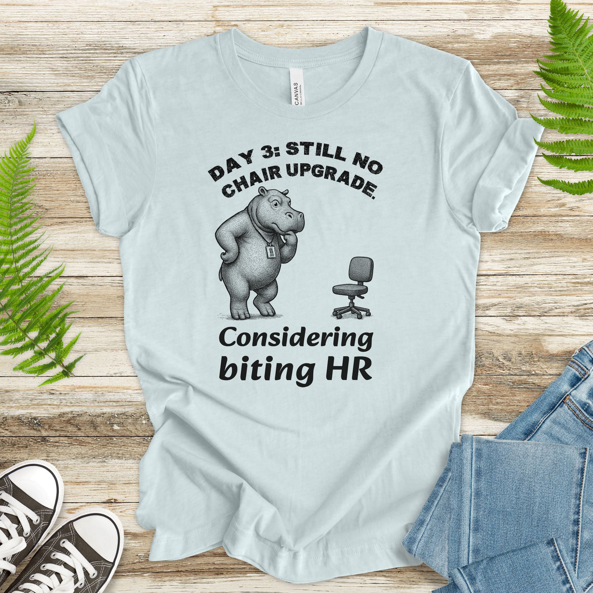 Hippo HR Complaint T-Shirt – Funny Office Chair Meme for Work Warriors