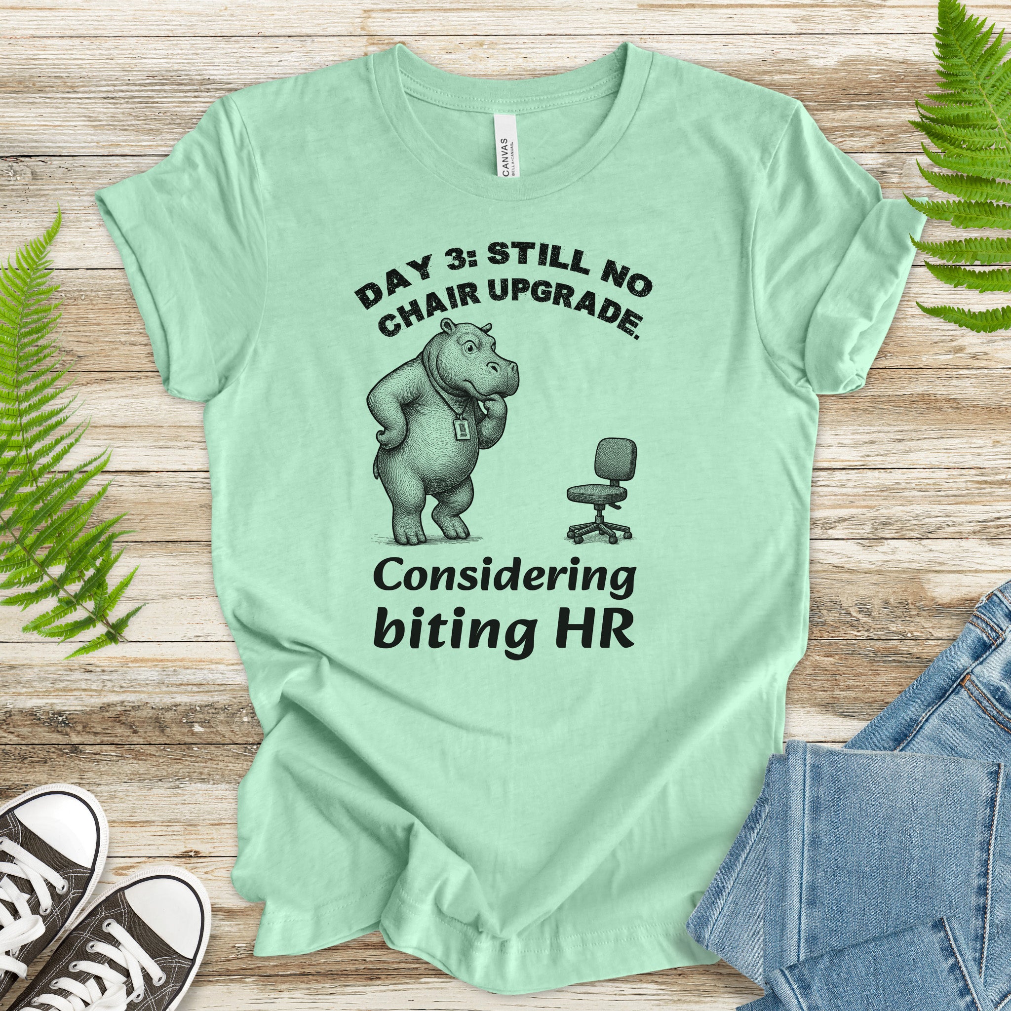 Hippo HR Complaint T-Shirt – Funny Office Chair Meme for Work Warriors