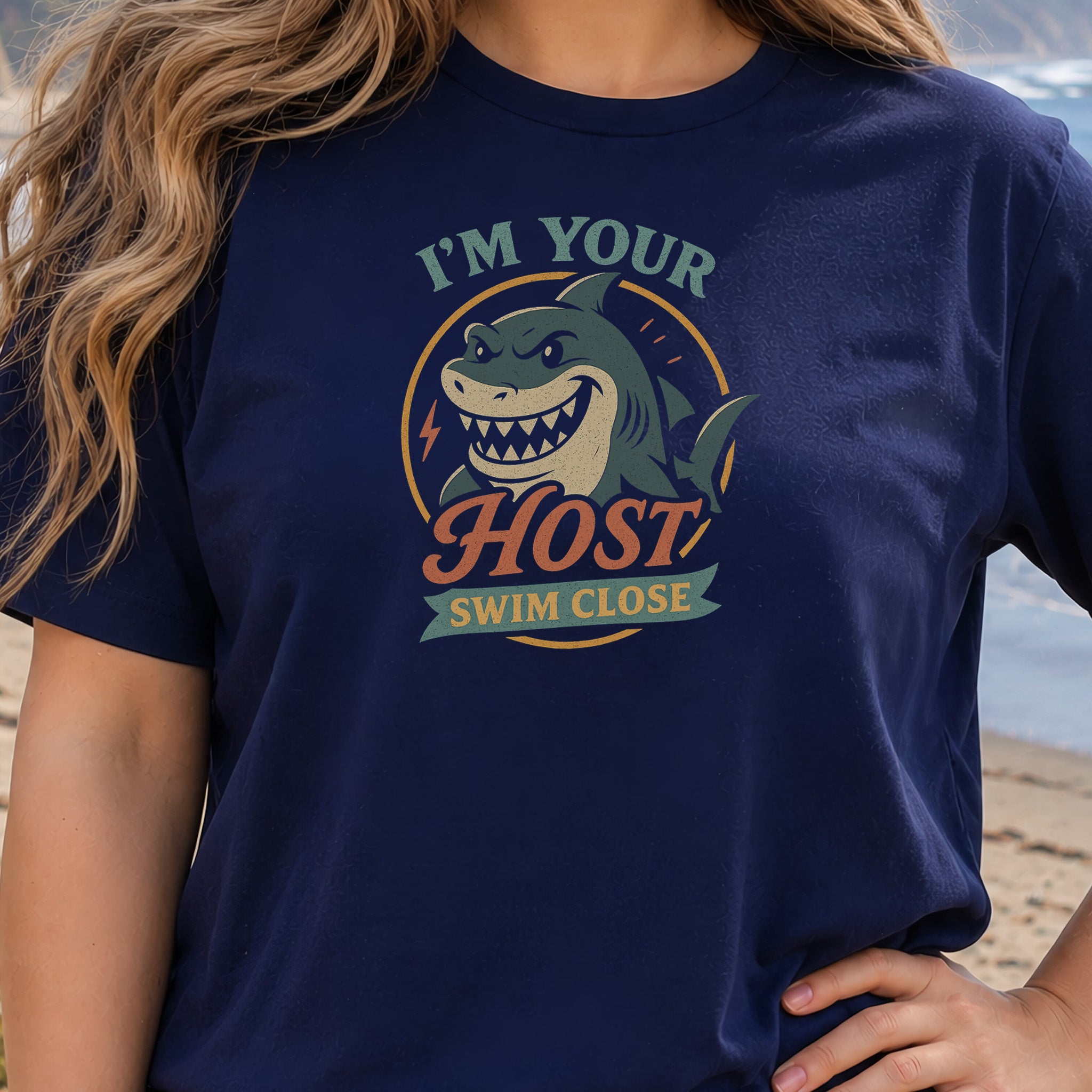 I’m Your Host Shark T-Shirt – Creepy Retro Ocean Humor Tee