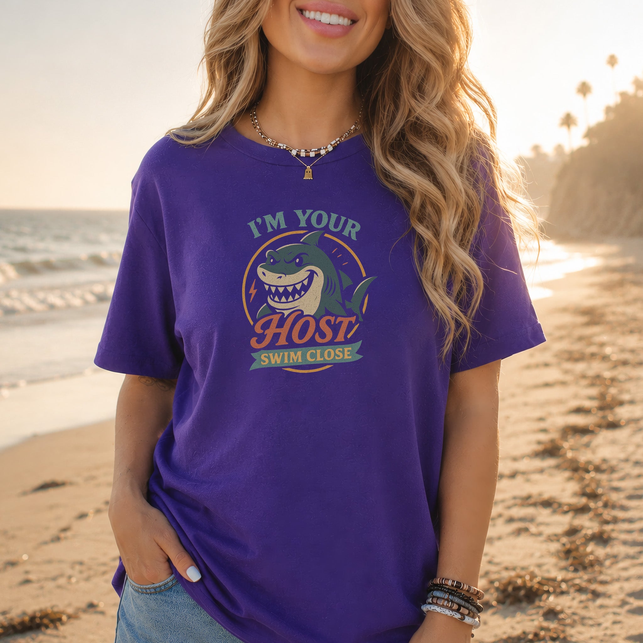 I’m Your Host Shark T-Shirt – Creepy Retro Ocean Humor Tee