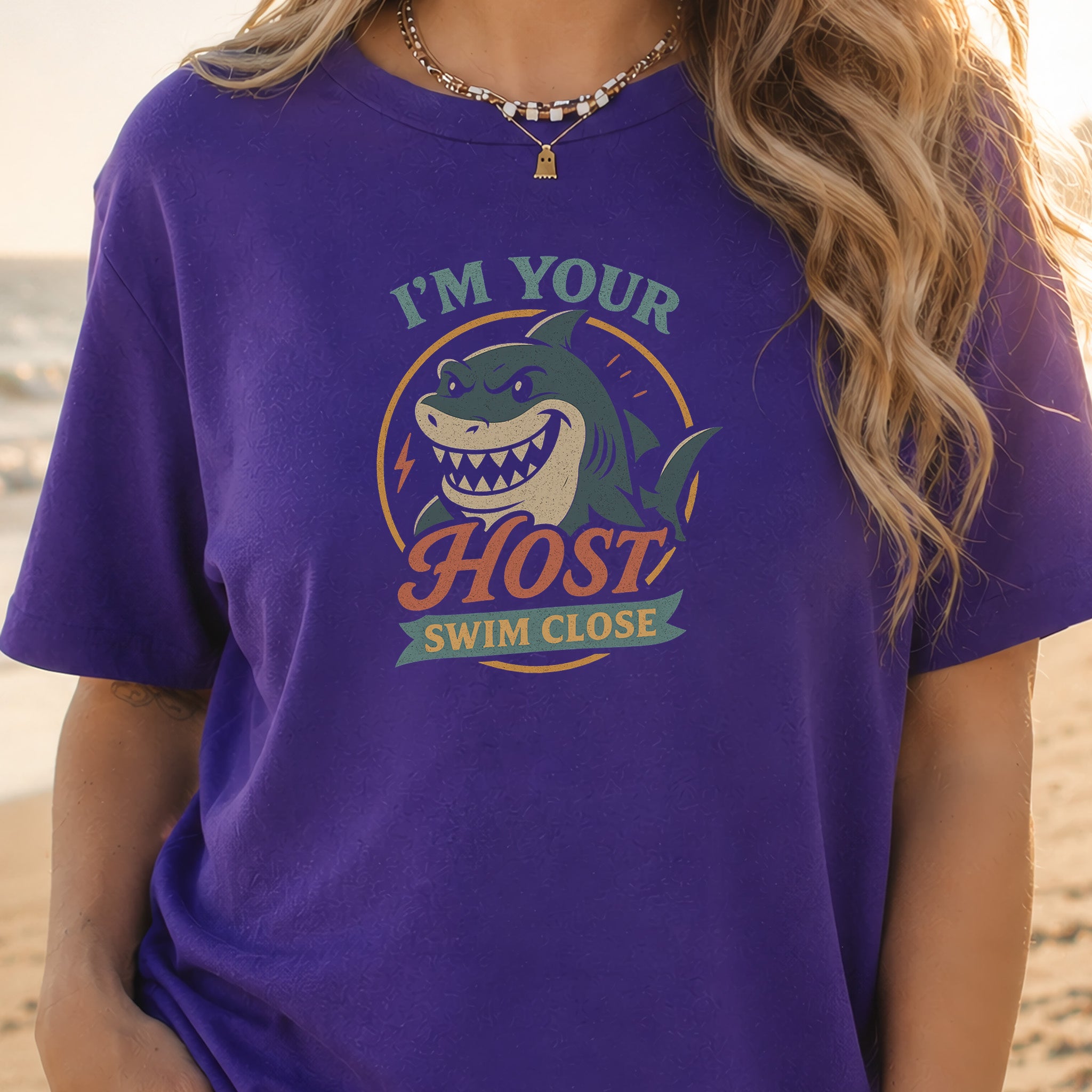 I’m Your Host Shark T-Shirt – Creepy Retro Ocean Humor Tee