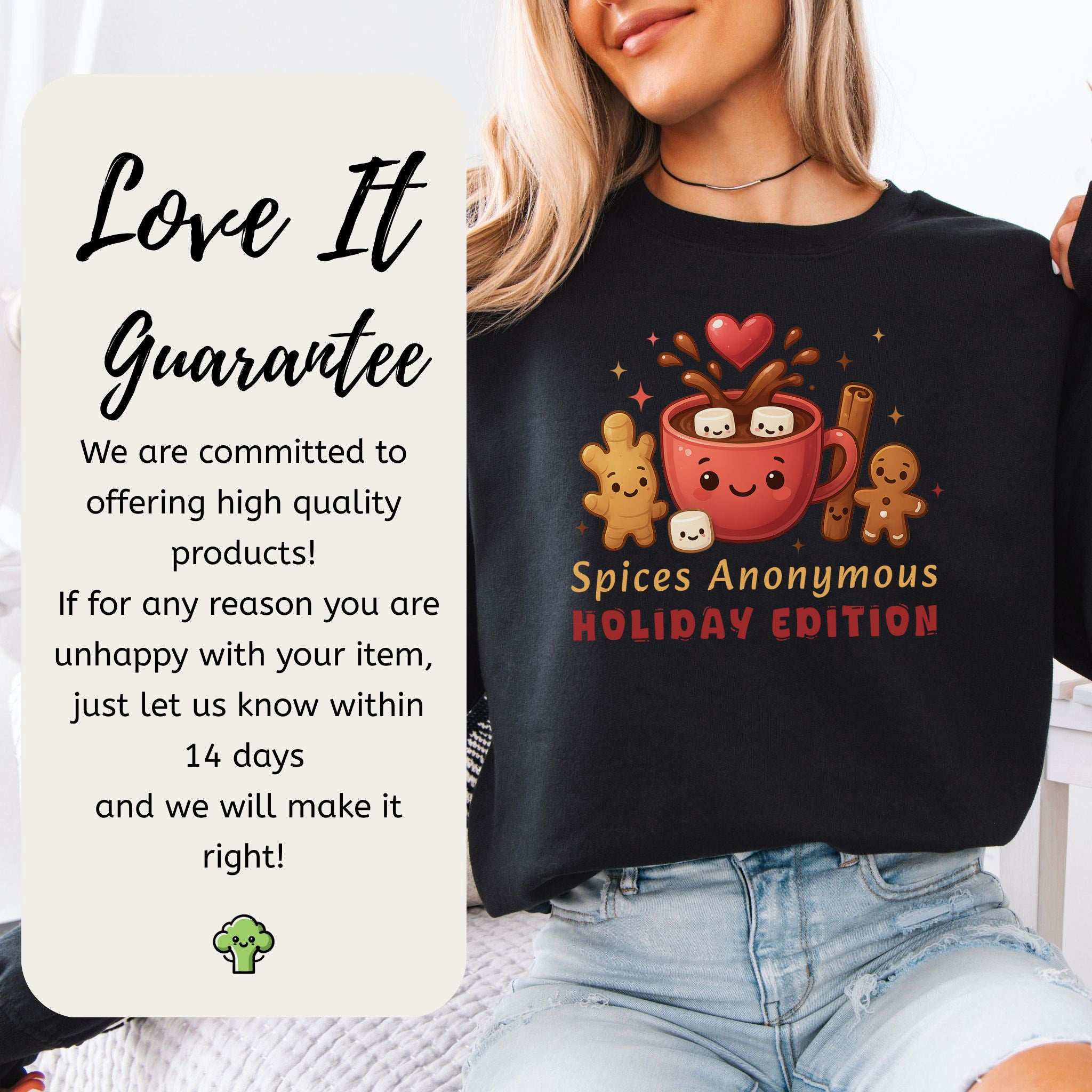 Spices Anonymous Holiday Edition Sweatshirt – Funny Cocoa & Baking Christmas Sweater