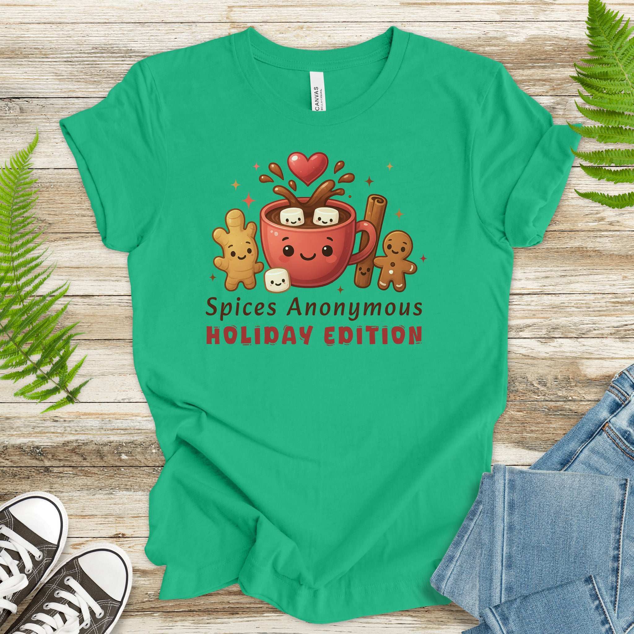 Spices Anonymous Holiday Edition T-Shirt – Funny Cocoa & Baking Christmas Tee