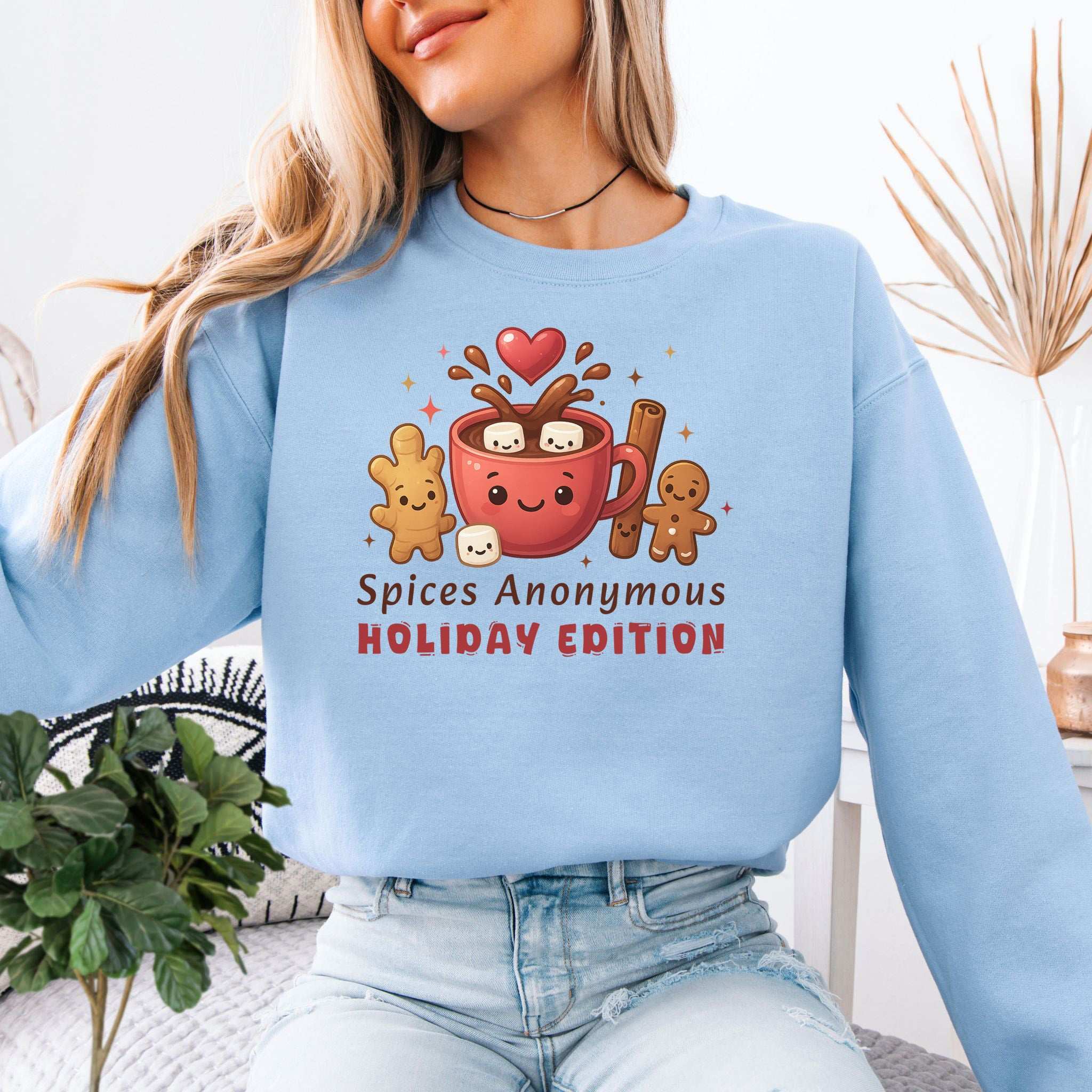 Spices Anonymous Holiday Edition Sweatshirt – Funny Cocoa & Baking Christmas Sweater