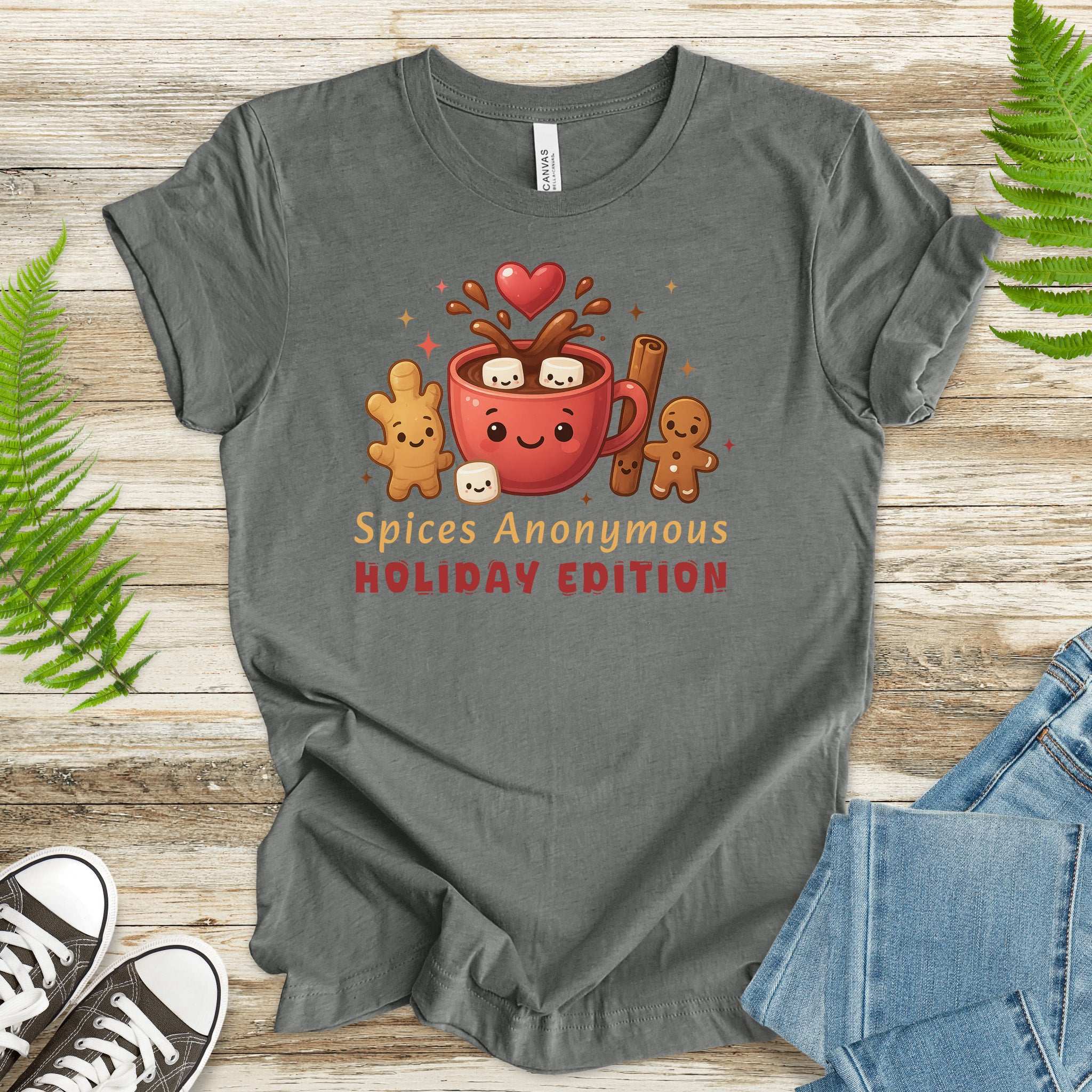 Spices Anonymous Holiday Edition T-Shirt – Funny Cocoa & Baking Christmas Tee