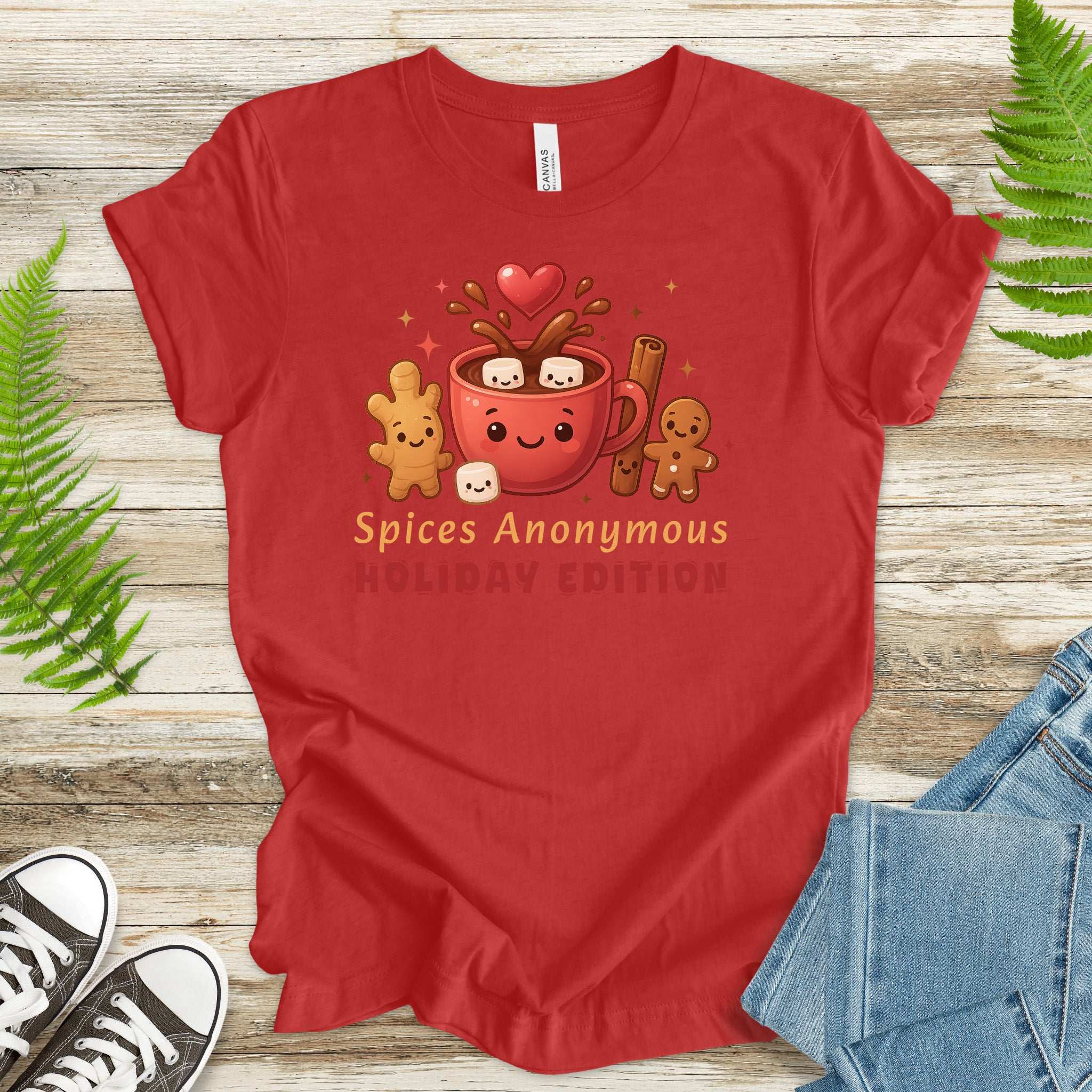 Spices Anonymous Holiday Edition T-Shirt – Funny Cocoa & Baking Christmas Tee