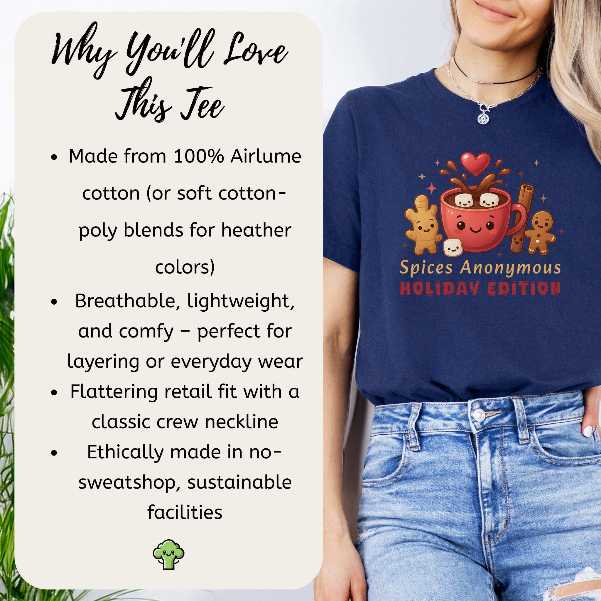 Spices Anonymous Holiday Edition T-Shirt – Funny Cocoa & Baking Christmas Tee