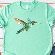 Watercolor Hummingbird T-Shirt – Vintage Nature Lover Tee