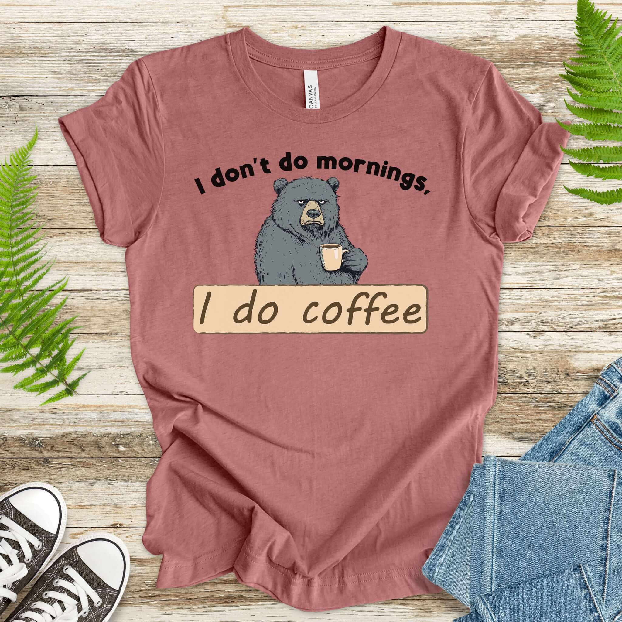 Grumpy Bear’s Morning Survival Kit – Coffee & Zero Patience T-Shirt - TShirtree