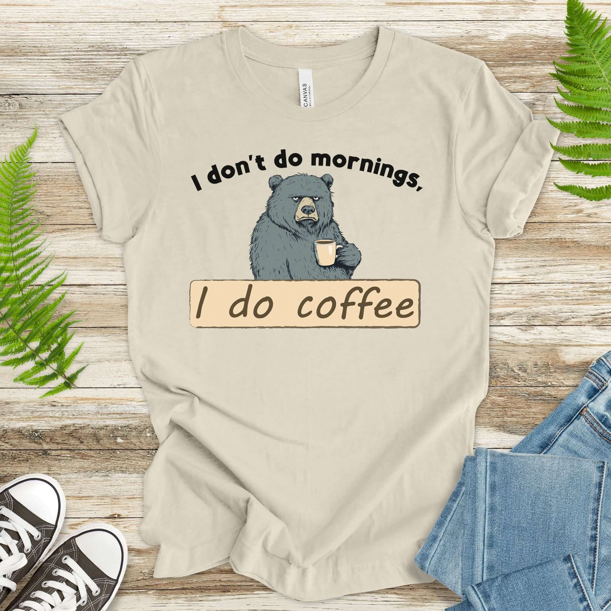 Grumpy Bear’s Morning Survival Kit – Coffee & Zero Patience T-Shirt - TShirtree