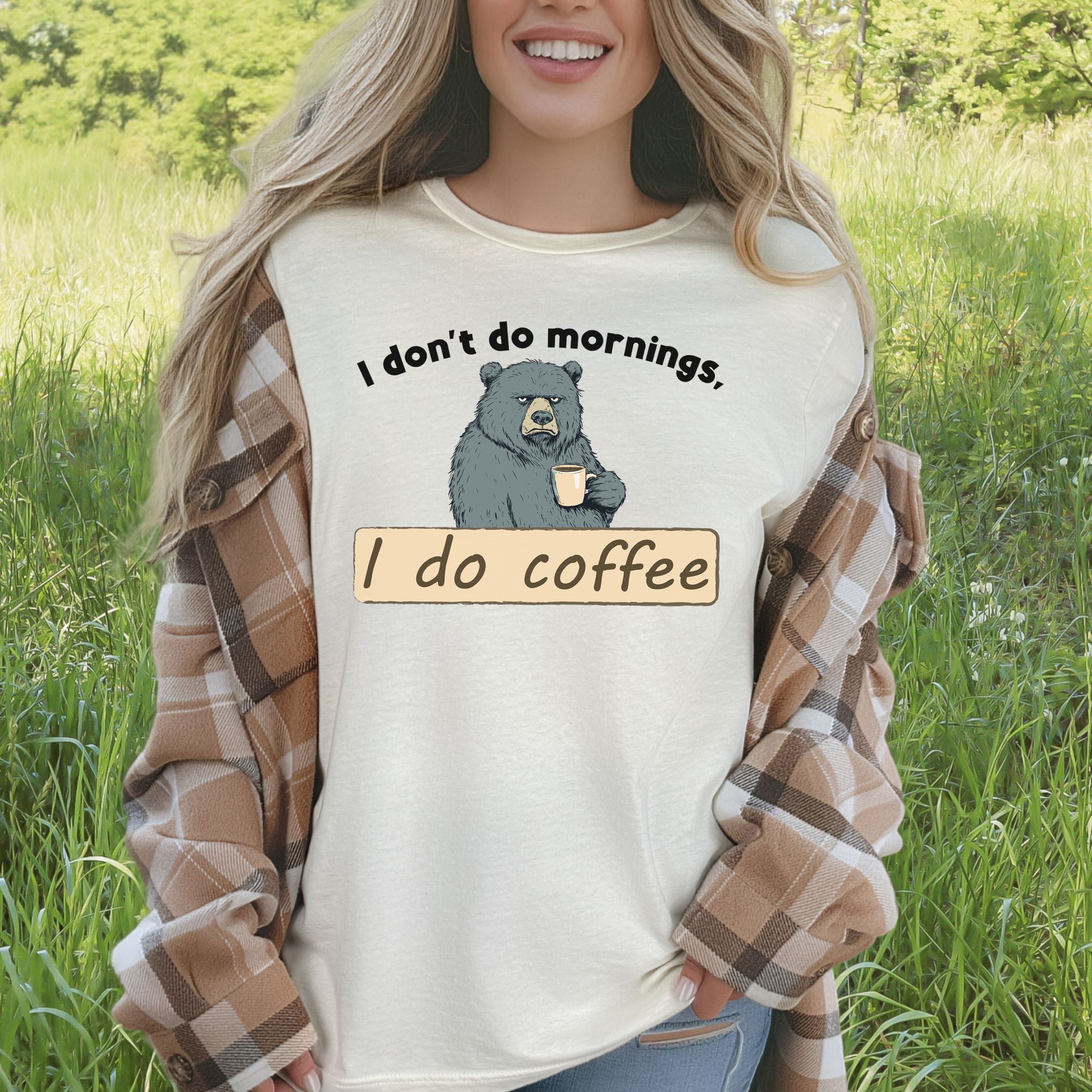 Grumpy Bear’s Morning Survival Kit – Coffee & Zero Patience T-Shirt