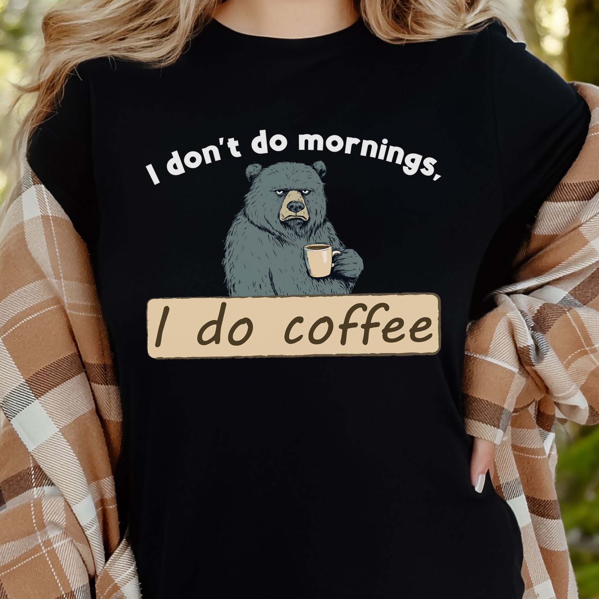 Grumpy Bear’s Morning Survival Kit – Coffee & Zero Patience T-Shirt