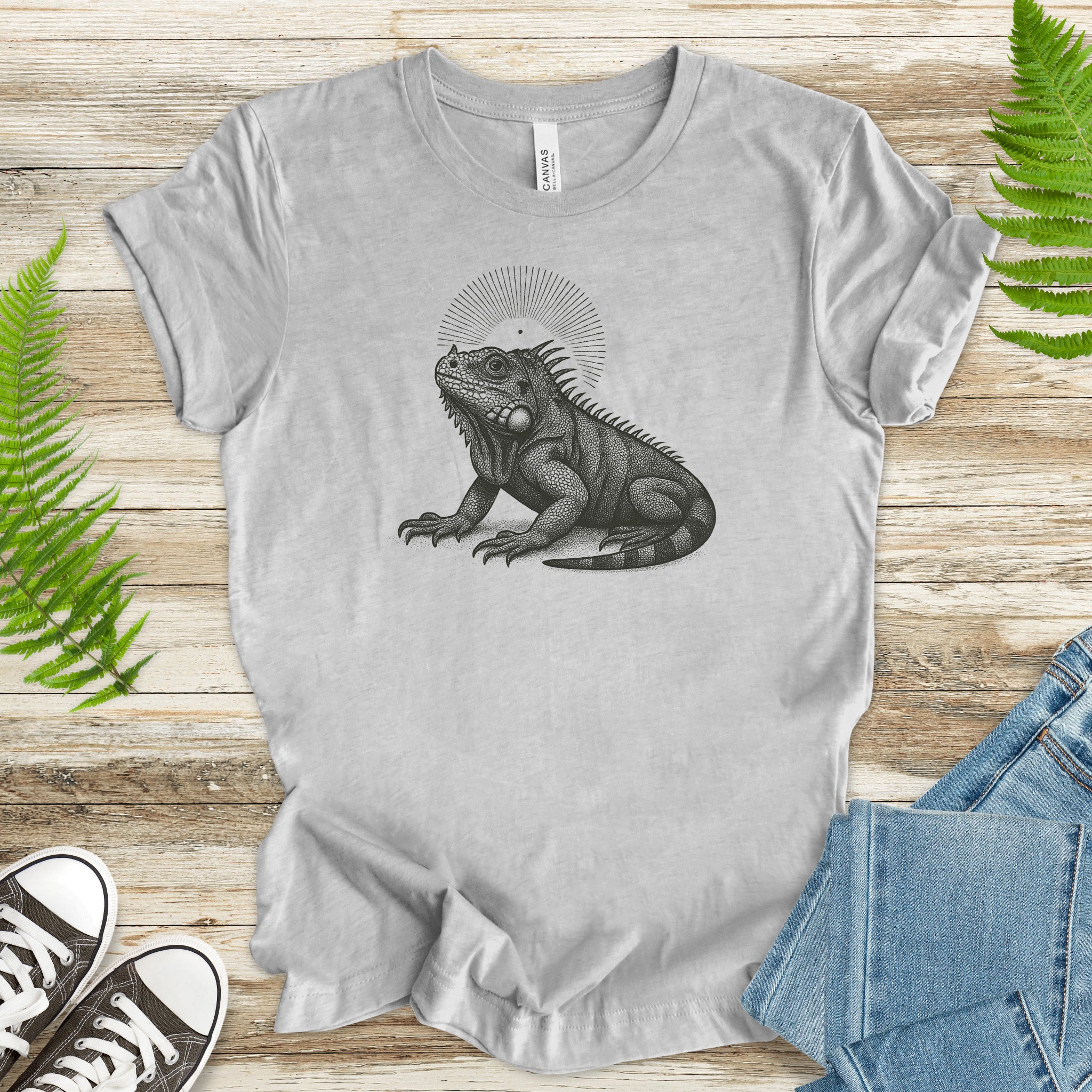 Holy Iguana T-Shirt – Vintage Reptile Spirit Animal Tee