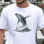 Breaching Humpback Whale T-Shirt – Ocean Wildlife Tee for Whale Watching Fans