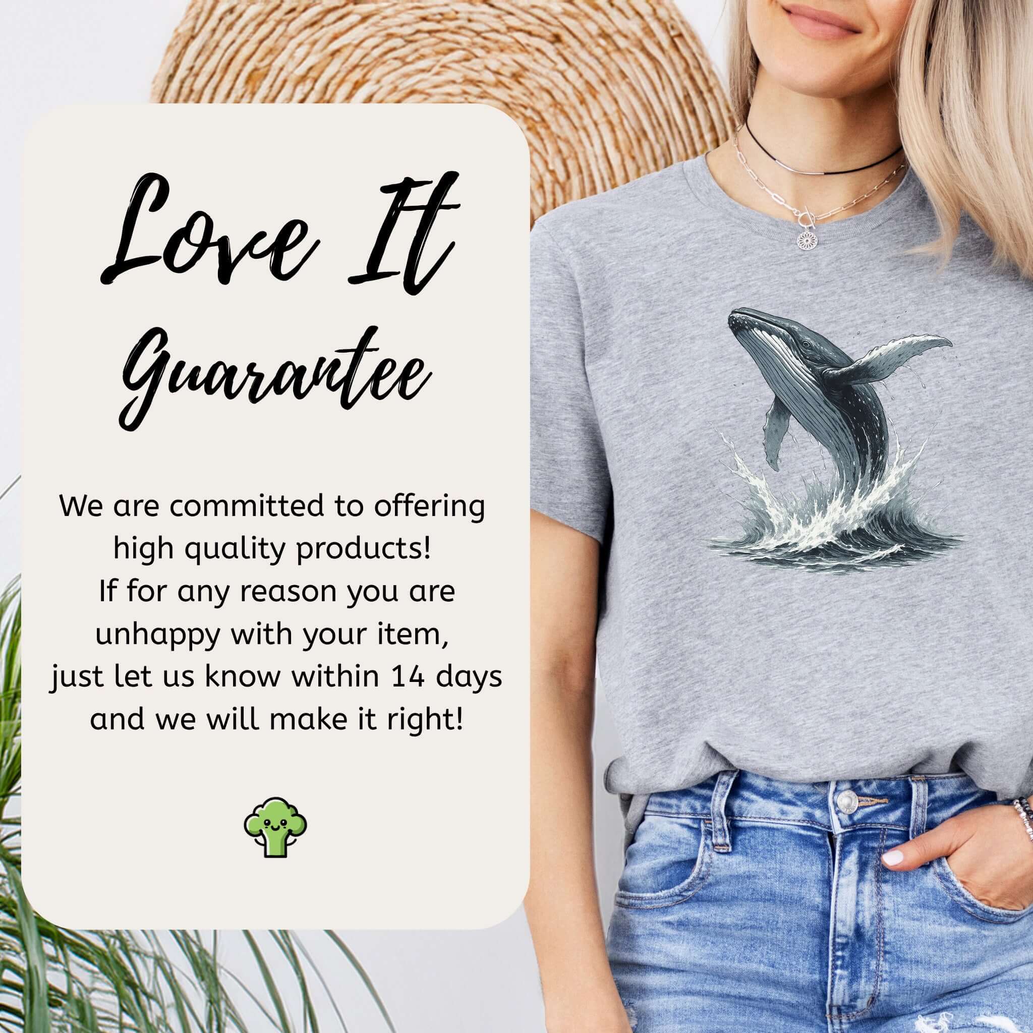 Breaching Humpback Whale T-Shirt – Ocean Wildlife Tee for Whale Watching Fans