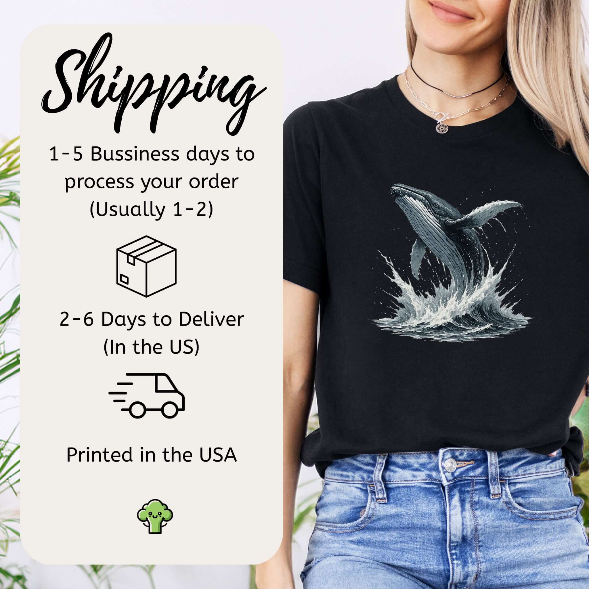 Breaching Humpback Whale T-Shirt – Ocean Wildlife Tee for Whale Watching Fans