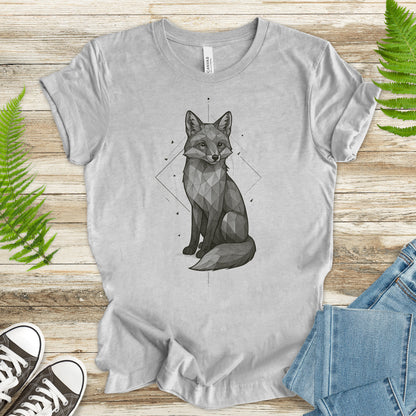 Geometric Fox T-Shirt – Vintage Forest Spirit Animal Tee