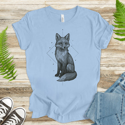 Geometric Fox T-Shirt – Vintage Forest Spirit Animal Tee