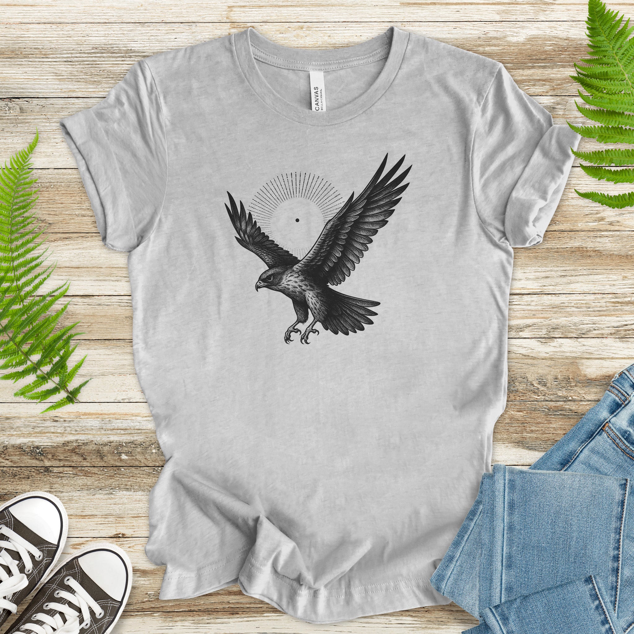 Holy Hawk T-Shirt – Vintage Bird of Prey Spirit Animal Tee