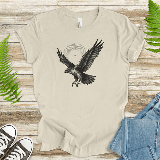 Holy Hawk T-Shirt – Vintage Bird of Prey Spirit Animal Tee