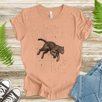 Geometric Jaguar T-Shirt – Vintage Jungle Cat Spirit Animal Tee