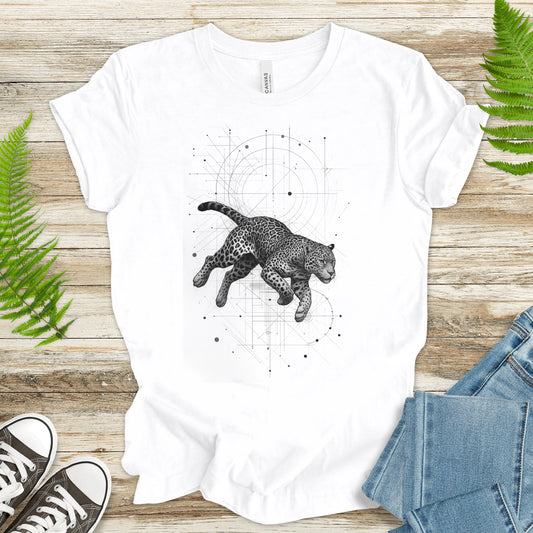 Geometric Jaguar T-Shirt – Vintage Jungle Cat Spirit Animal Tee