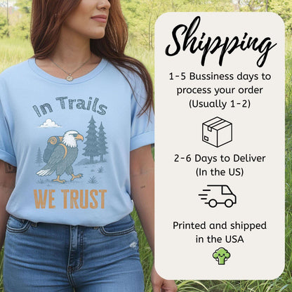 In Trails We Trust Eagle Hiking T-Shirt
